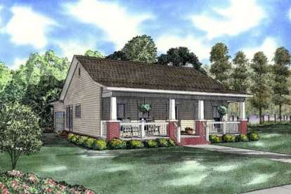 Farmhouse House Plan #110-00728 Elevation Photo