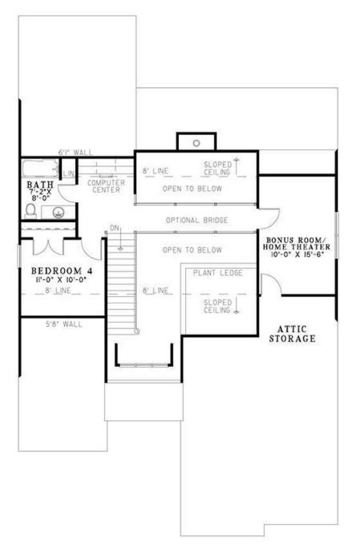 Floorplan 2 for House Plan #110-00731