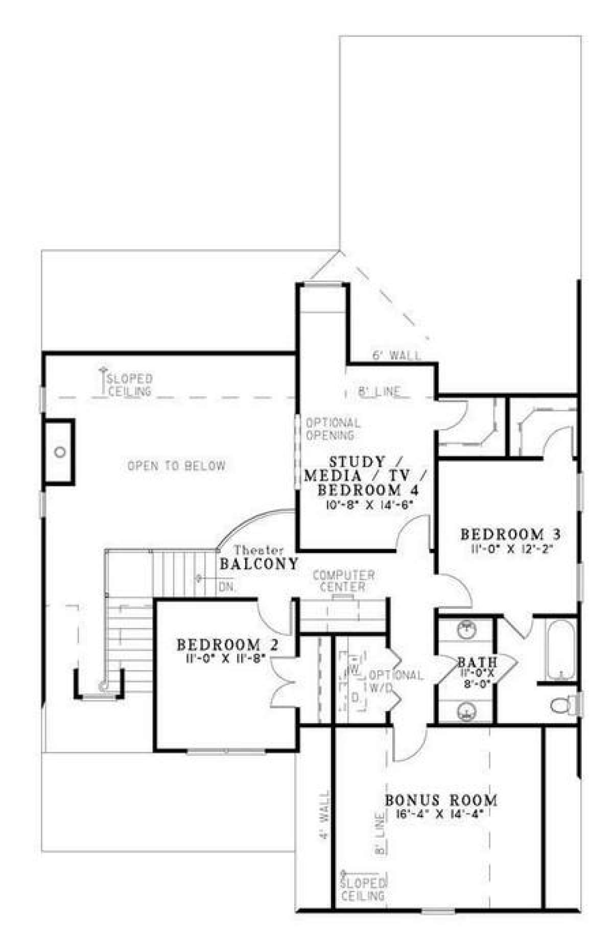 Floorplan 2 for House Plan #110-00732