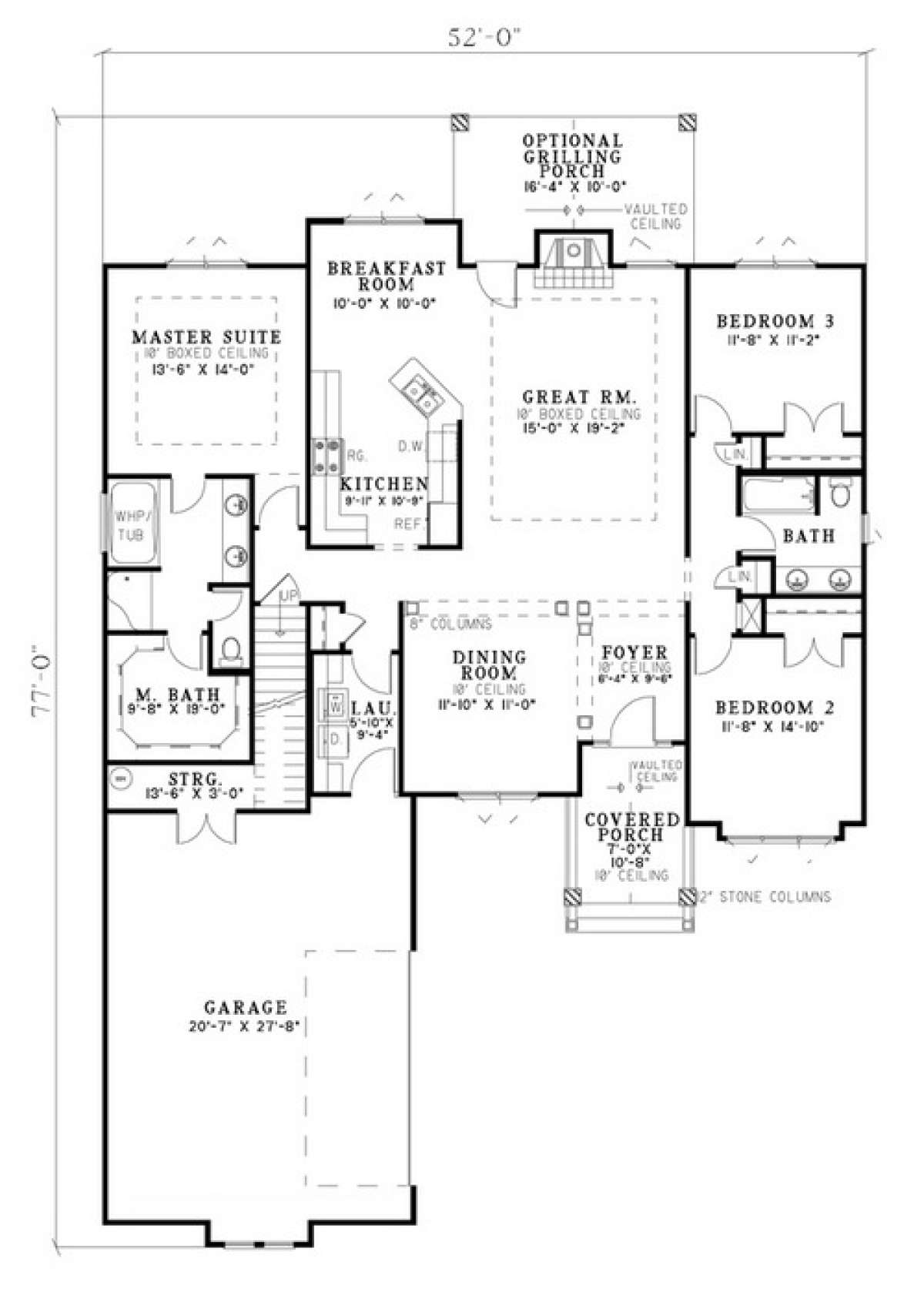 Floorplan 1 for House Plan #110-00735