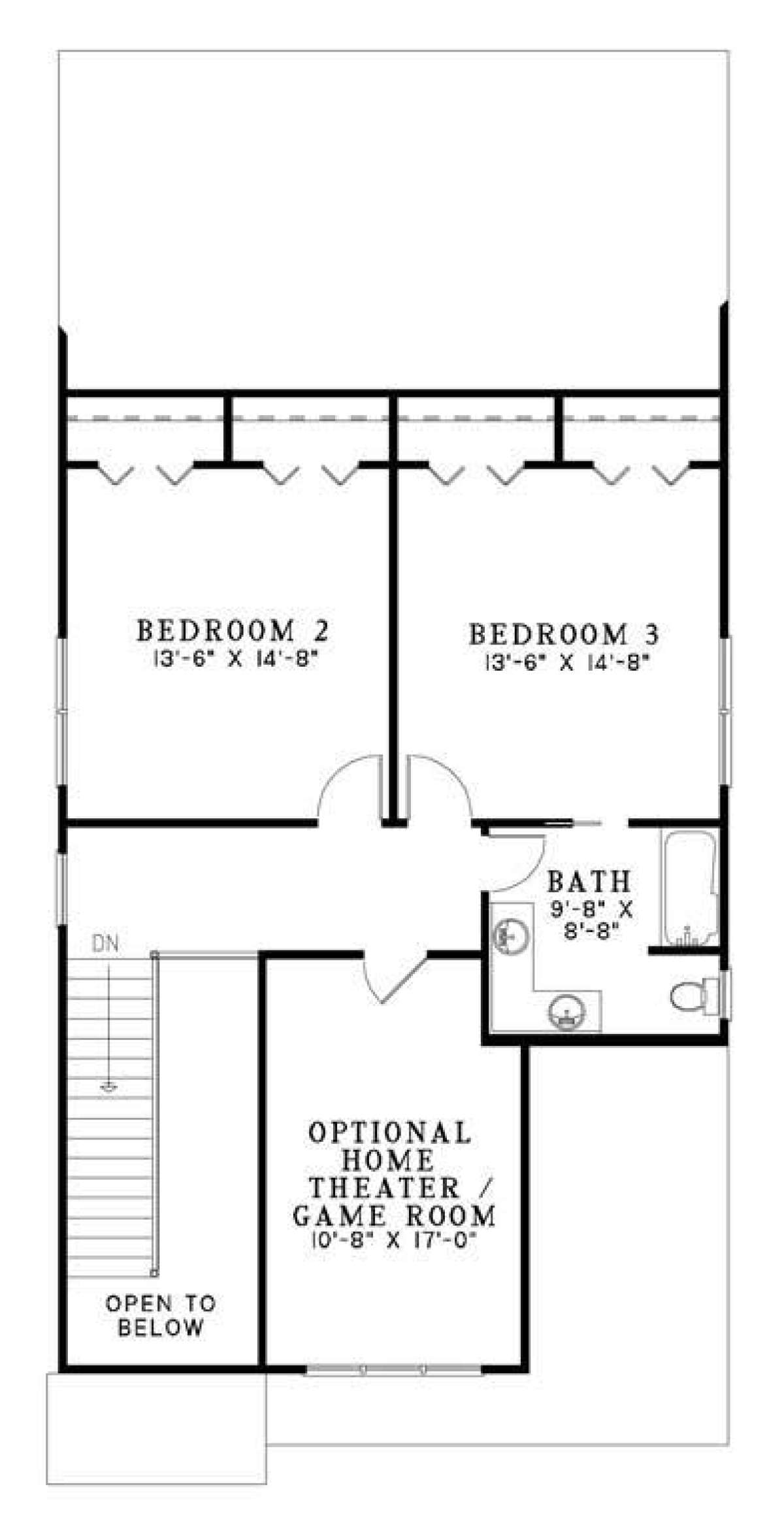 Floorplan 2 for House Plan #110-00737