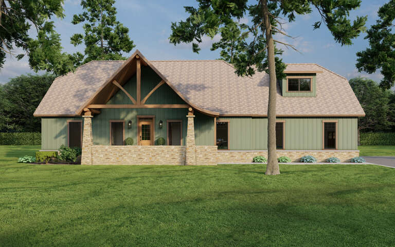 House Plan House Plan #5802 Front Elevation 