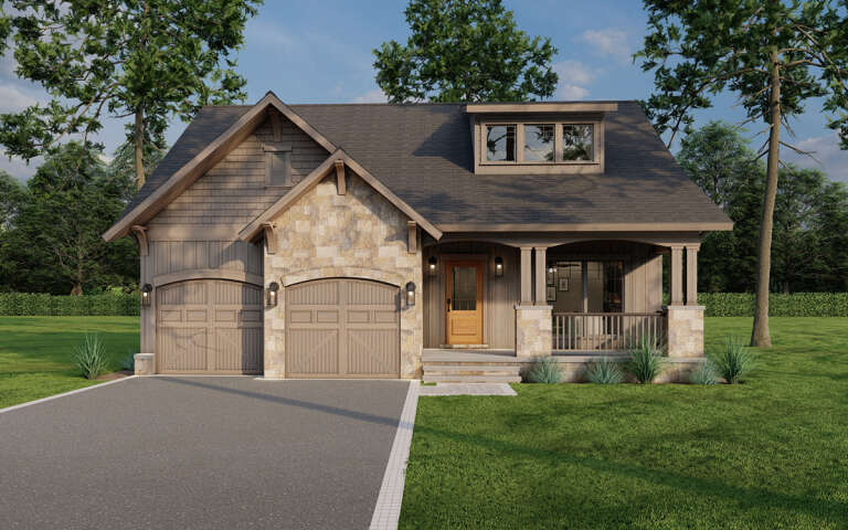 House Plan House Plan #5803 Front Elevation 