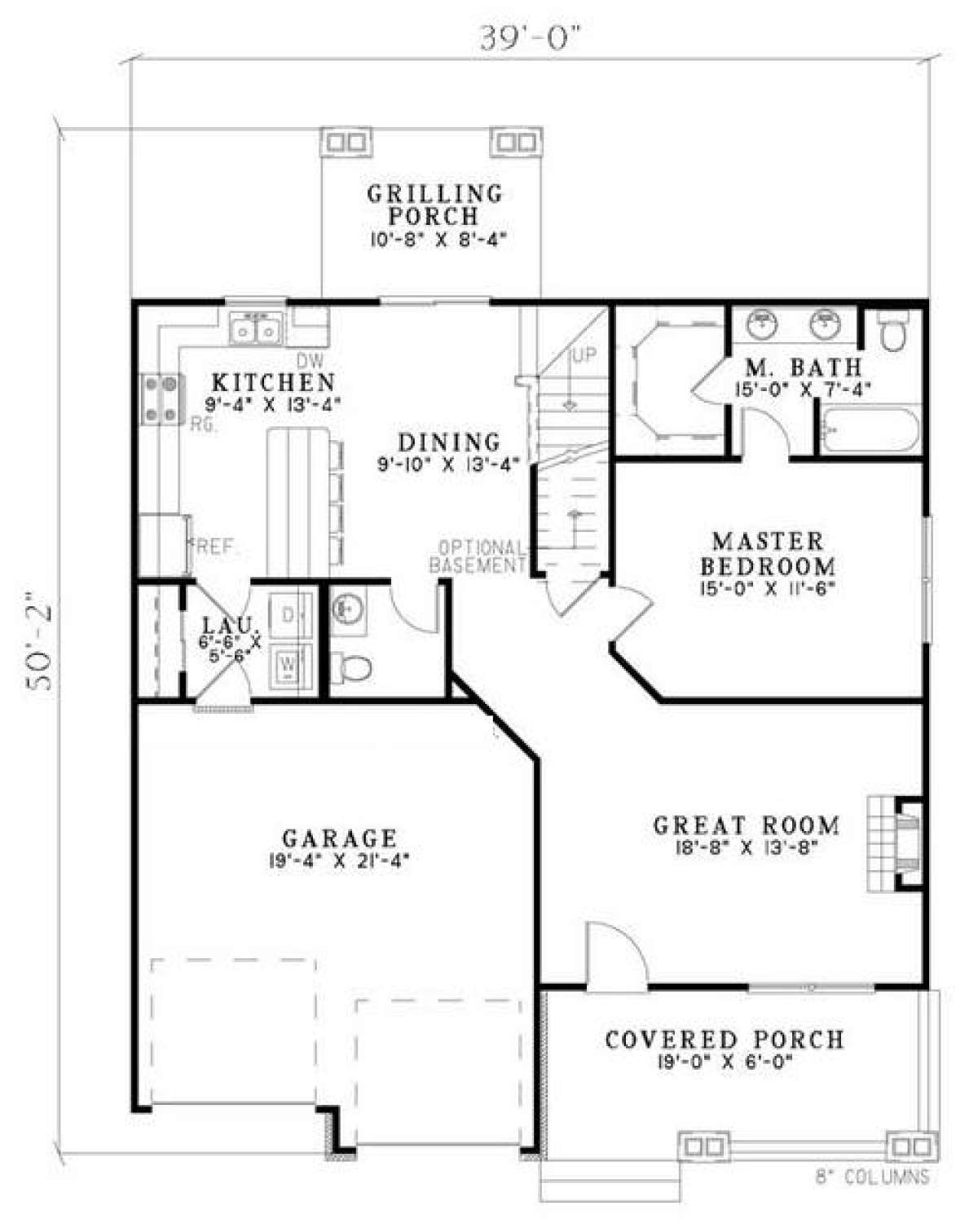Floorplan 1 for House Plan #110-00739