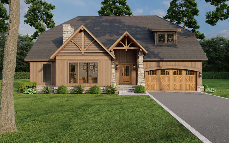 House Plan House Plan #5805 Front Elevation 