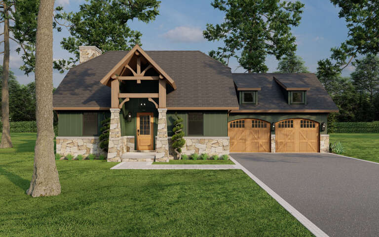 Cottage House Plan #110-00742 Elevation Photo