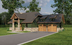 Cottage House Plan #110-00742 Elevation Photo