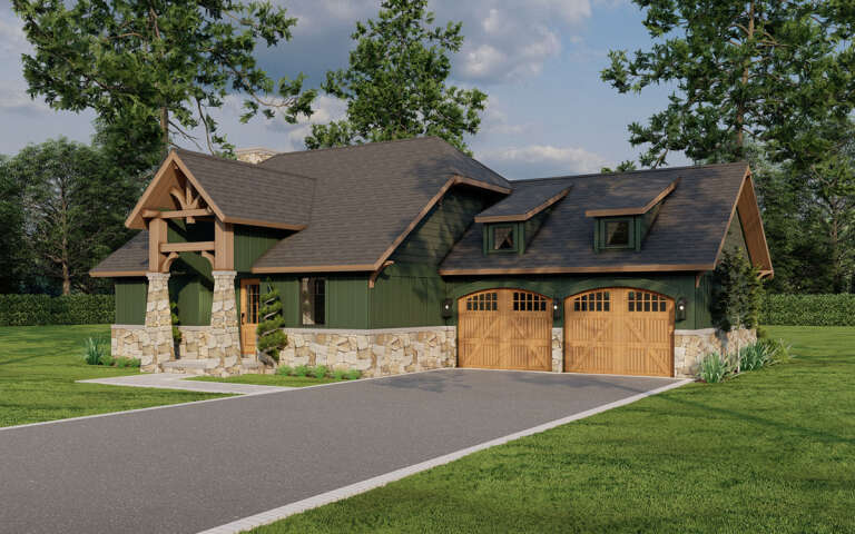 Cottage House Plan #110-00742 Elevation Photo