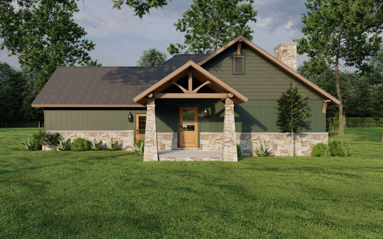 Cottage House Plan #110-00742 Elevation Photo