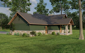 Cottage House Plan #110-00742 Elevation Photo