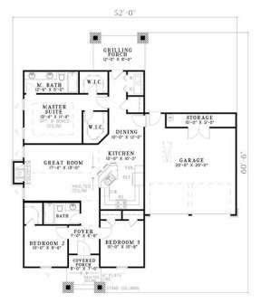 Main Floor  for House Plan #110-00742
