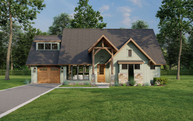 House Plan House Plan #5807 Front Elevation 