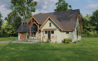 Cottage House Plan #110-00743 Elevation Photo