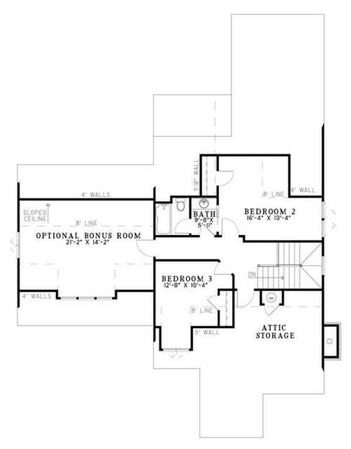 Floorplan 2 for House Plan #110-00744