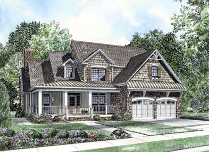 Southern House Plan #110-00745 Elevation Photo