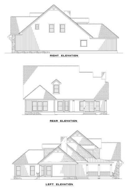 Southern House Plan #110-00745 Elevation Photo
