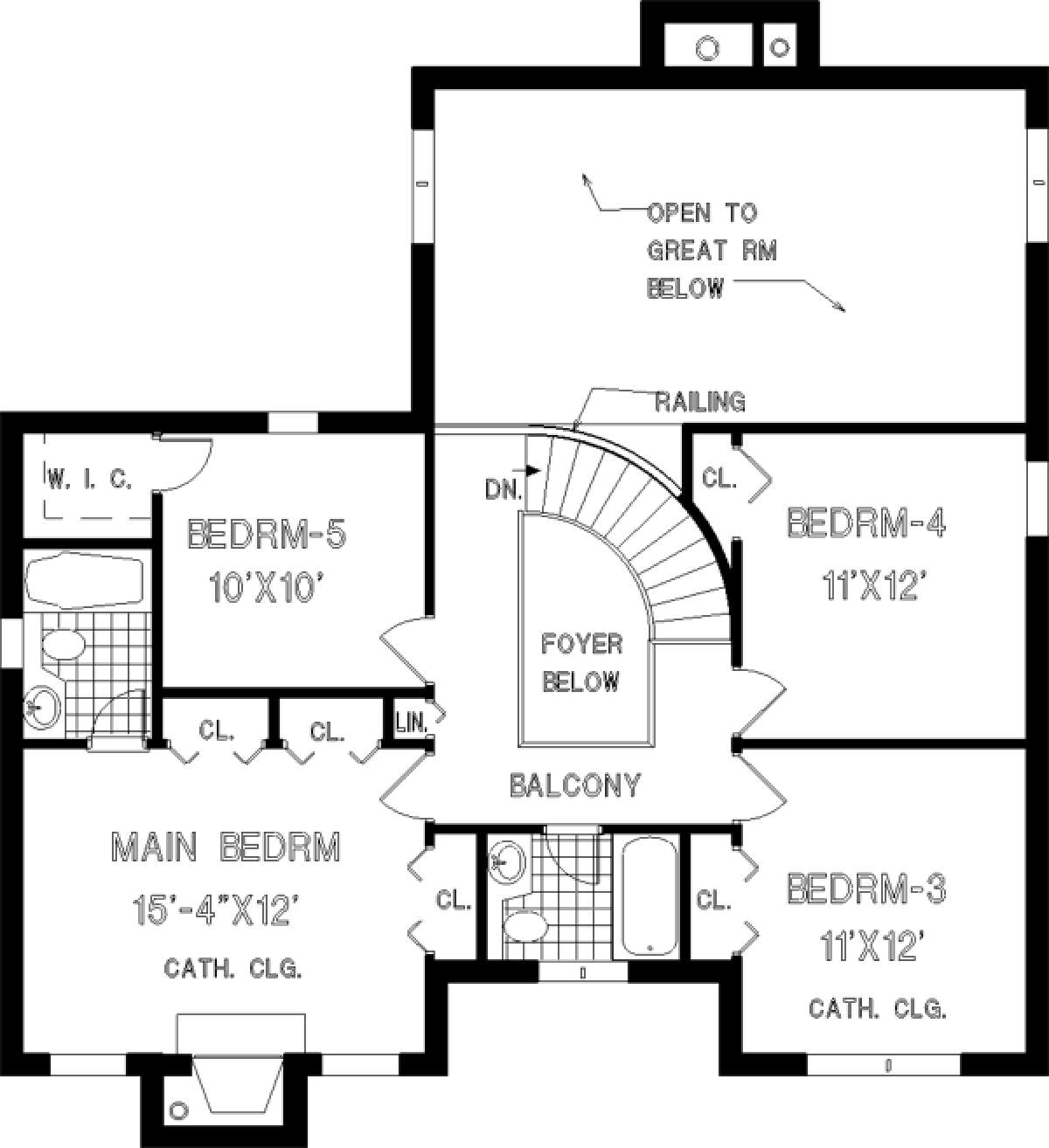 Floorplan 2 for House Plan #033-00117