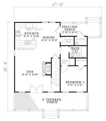 Floorplan 1 for House Plan #110-00746