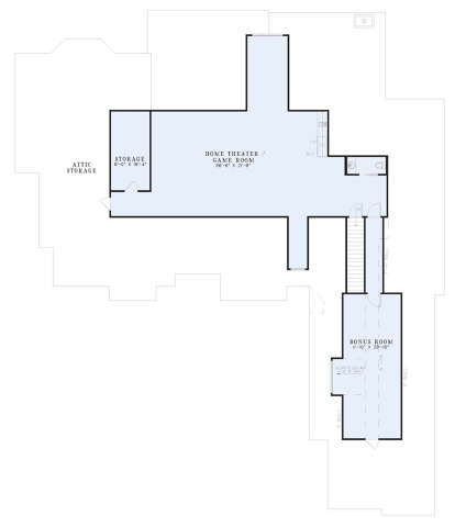 Optional Second Floor for House Plan #110-00748