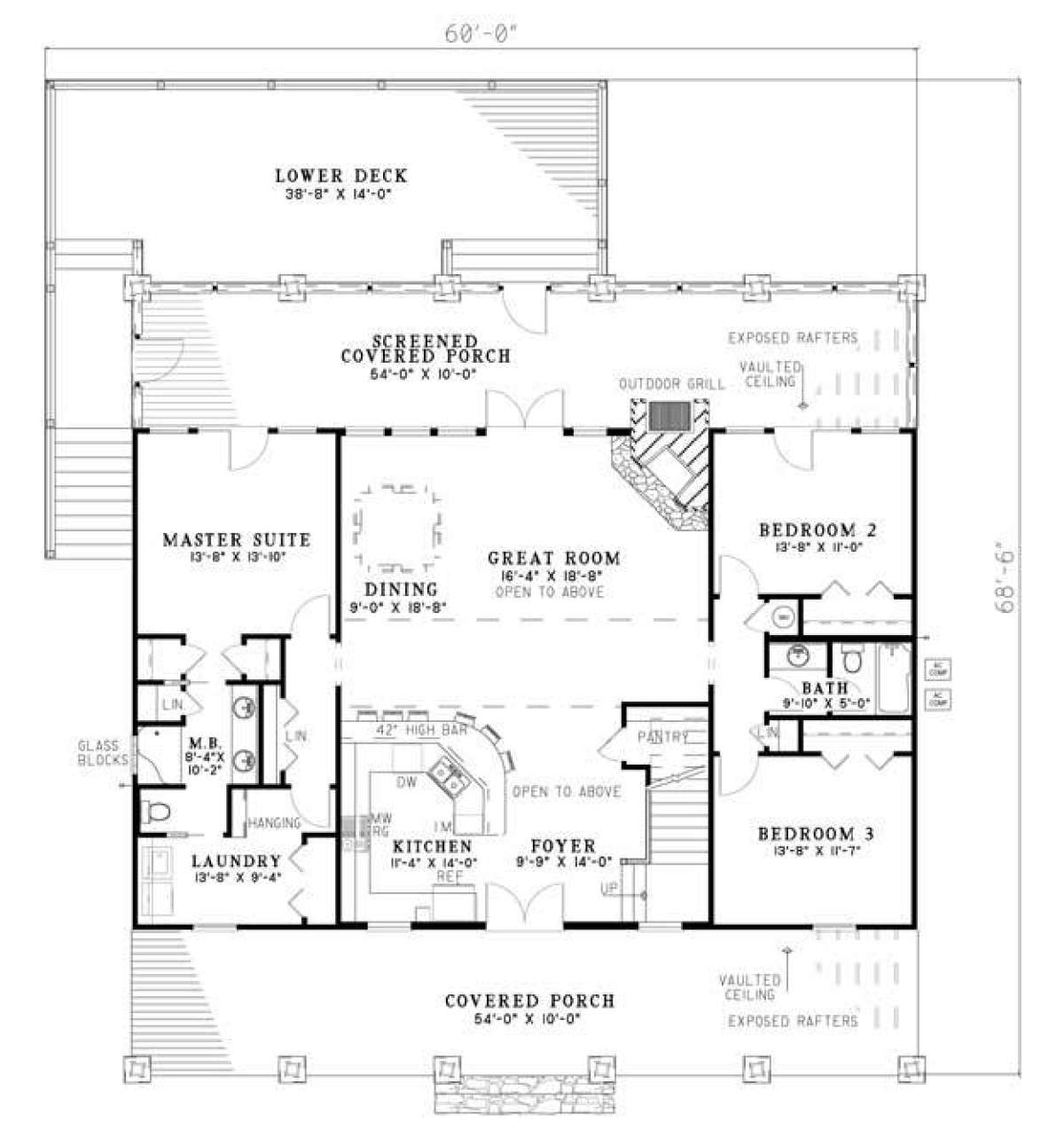 Floorplan 1 for House Plan #110-00750