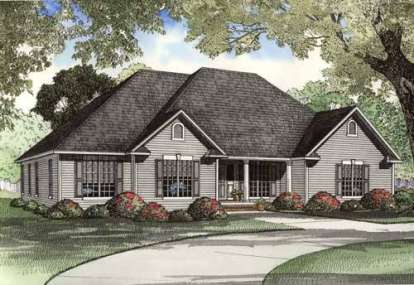 4 Bed, 3 Bath, 2405 Square Foot House Plan - #110-00754
