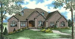 Traditional House Plan #110-00756 Elevation Photo