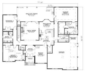 Floorplan 1 for House Plan #110-00756