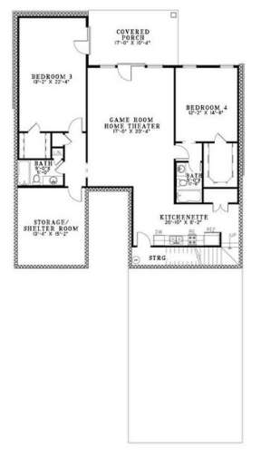 Floorplan 2 for House Plan #110-00758