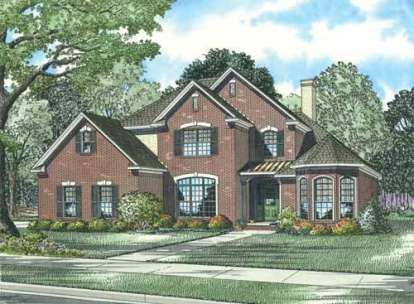 5 Bed, 3 Bath, 2585 Square Foot House Plan - #110-00760