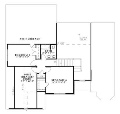 Floorplan 2 for House Plan #110-00760