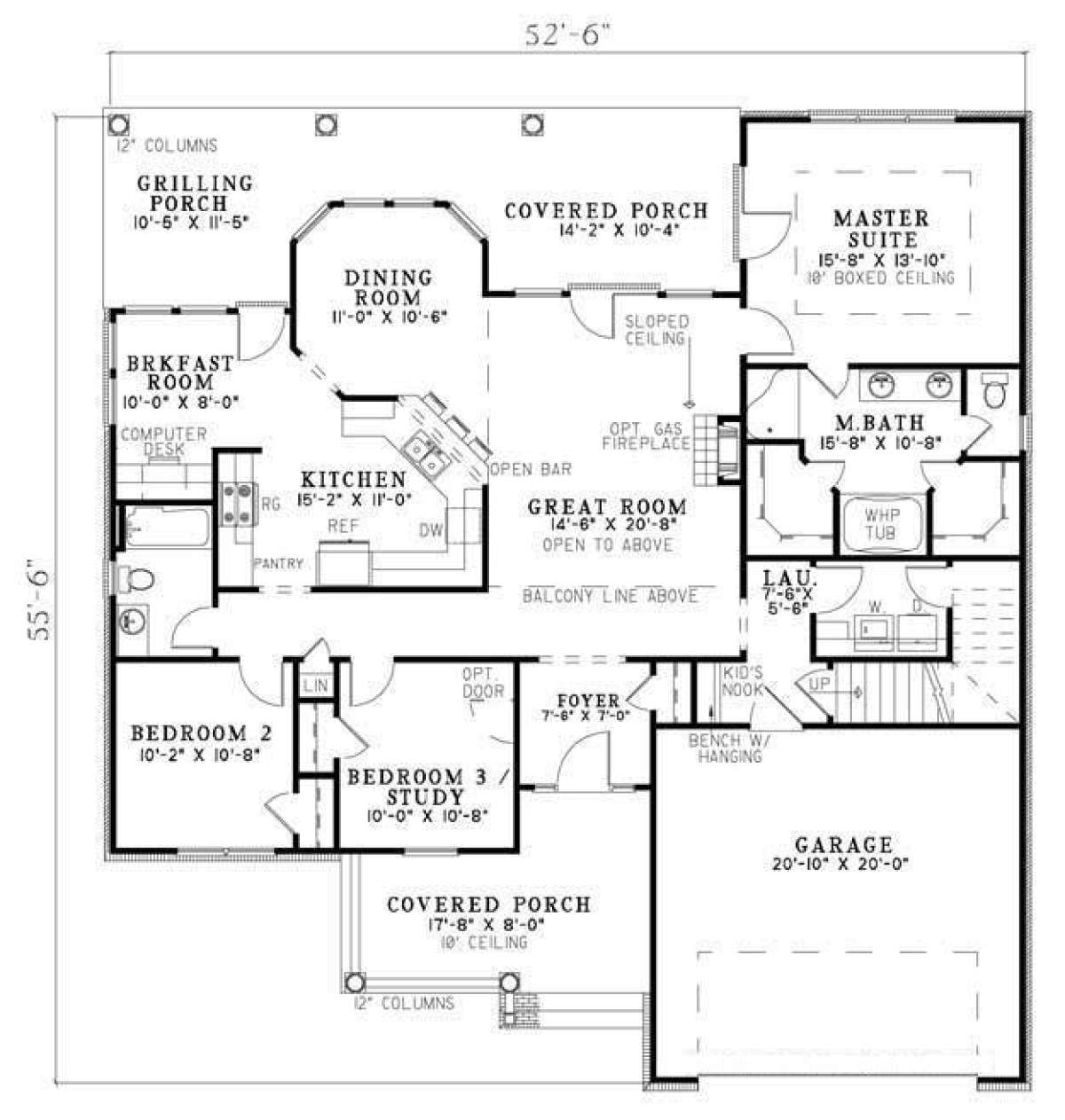 Main Floor for House Plan #110-00762