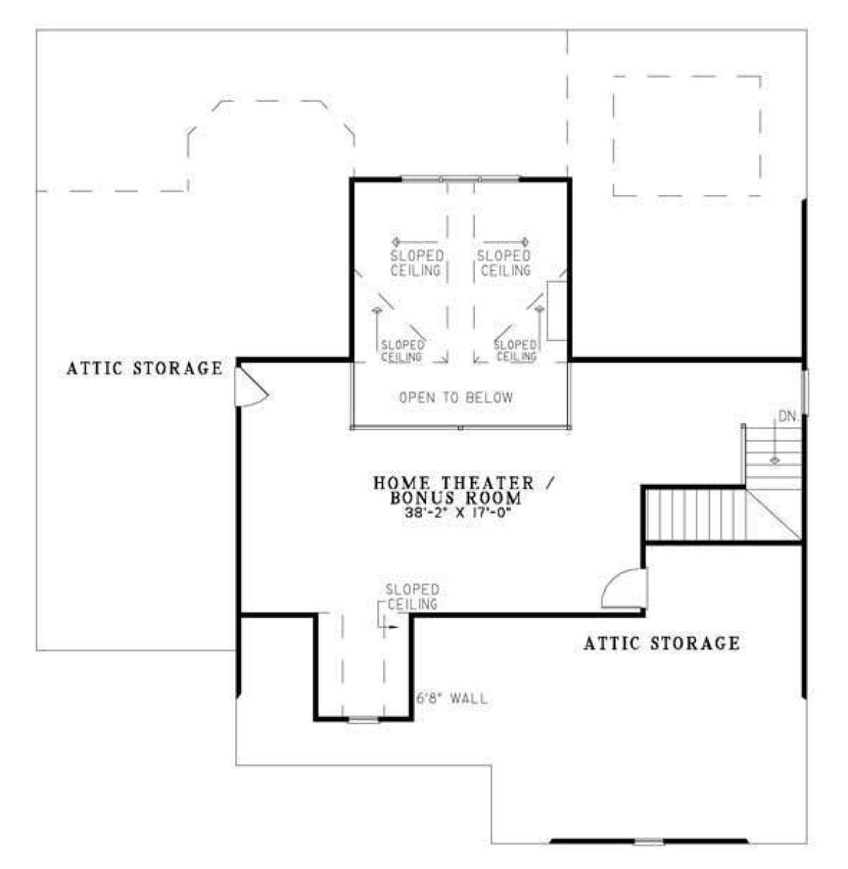 Bonus Room for House Plan #110-00762
