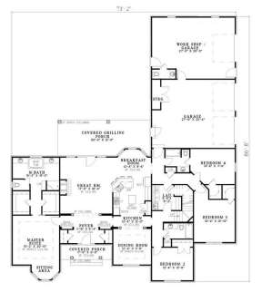 Floorplan 1 for House Plan #110-00764