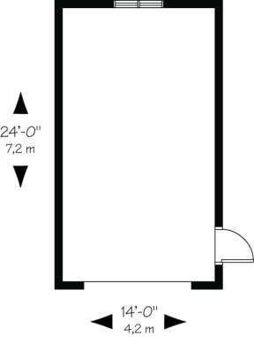 Garage Floor for House Plan #034-00152