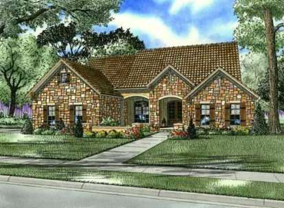 4 Bed, 2 Bath, 2135 Square Foot House Plan - #110-00771