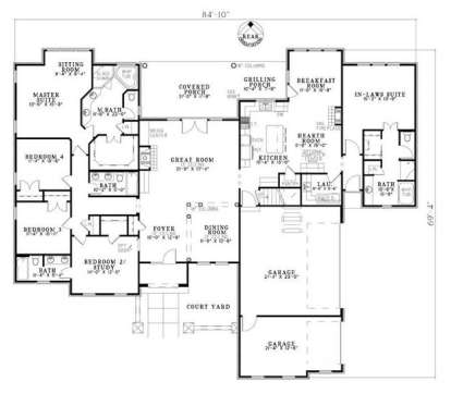Floorplan 1 for House Plan #110-00775