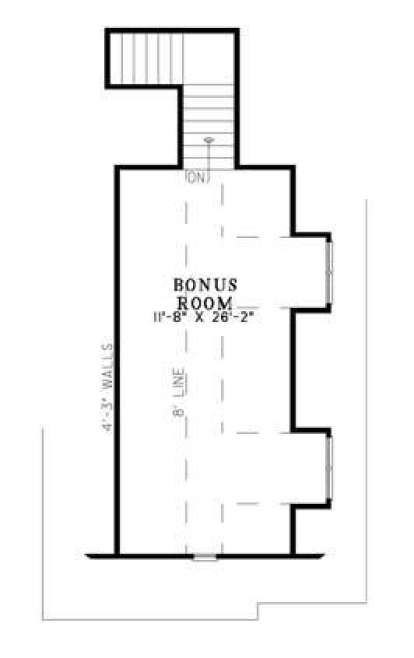 Bonus Room for House Plan #110-00775