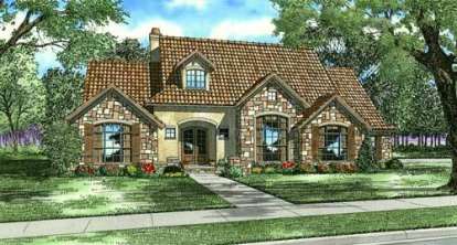 4 Bed, 3 Bath, 2788 Square Foot House Plan - #110-00777