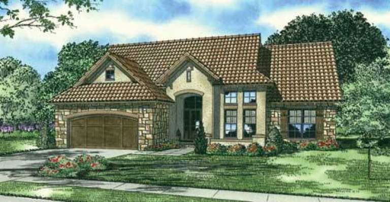 European House Plan #110-00779 Elevation Photo