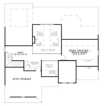 Second Floor for House Plan #110-00779