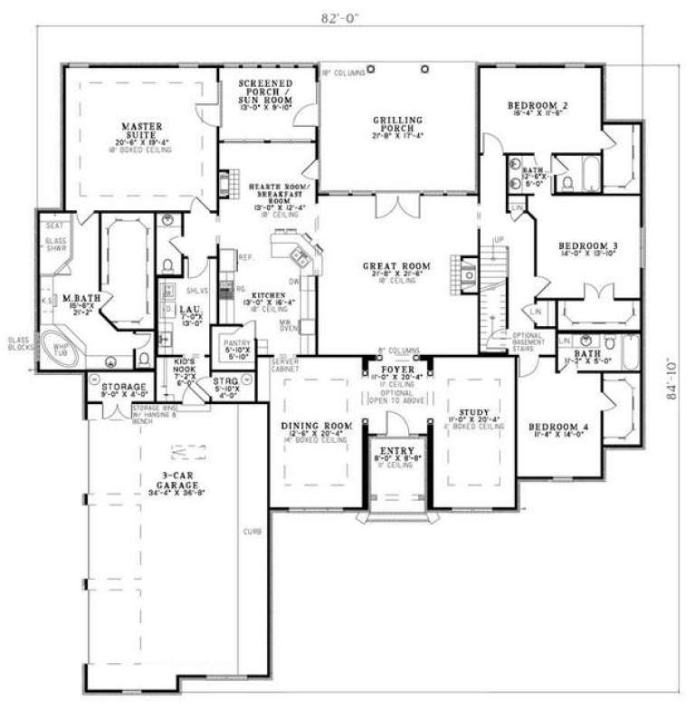 House Plan House Plan #5845 Drawing 1