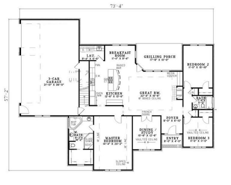 House Plan House Plan #5847 Drawing 1