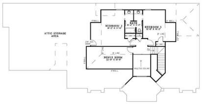 Second Floor for House Plan #110-00784