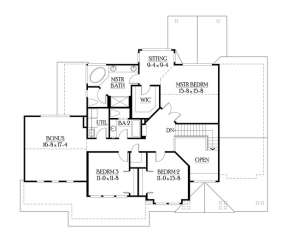 Floorplan 2 for House Plan #341-00002