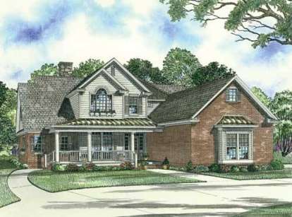 Farmhouse House Plan #110-00802 Elevation Photo