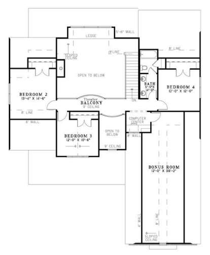 Floorplan 2 for House Plan #110-00802