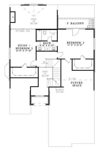 Floorplan 2 for House Plan #110-00804