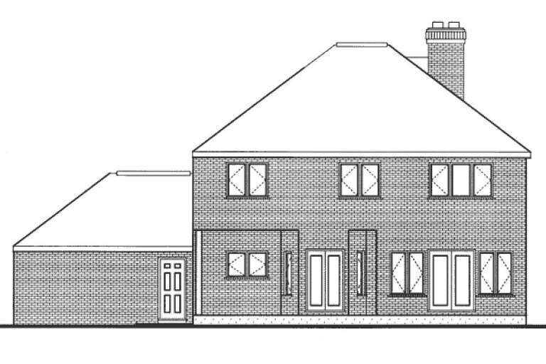 Traditional House Plan #033-00118 Elevation Photo