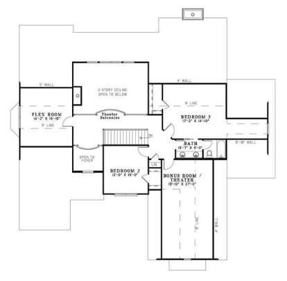Floorplan 2 for House Plan #110-00805