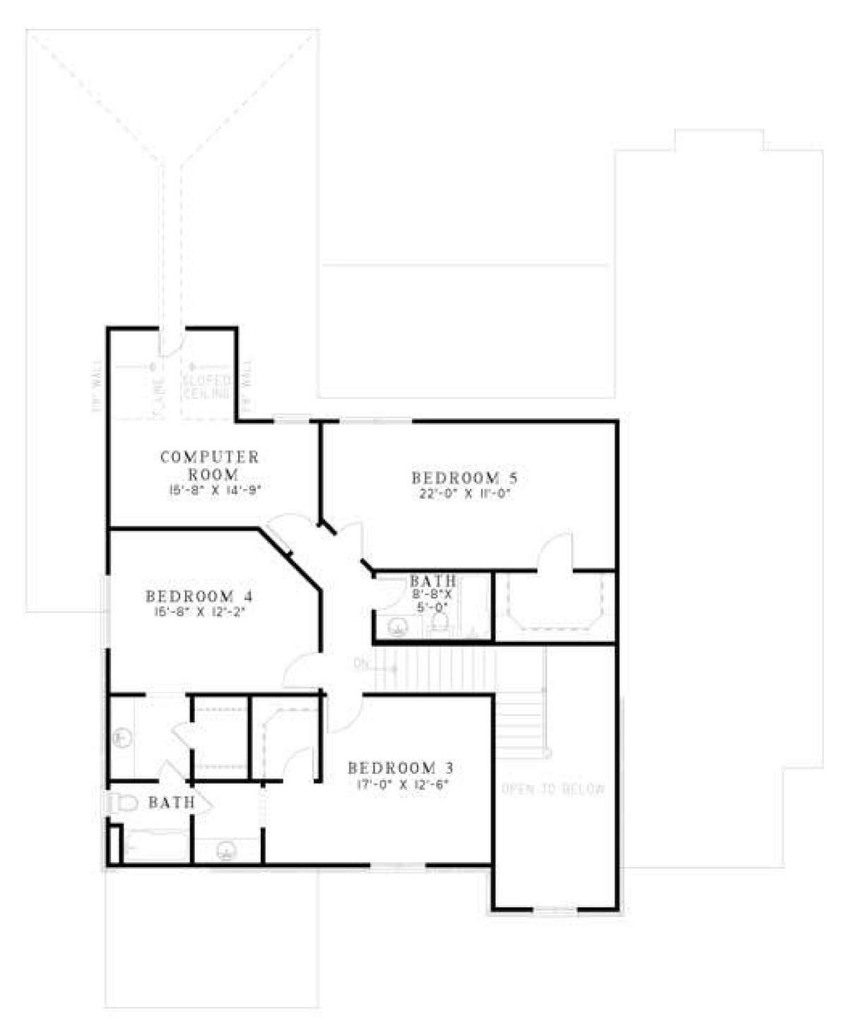 Floorplan 2 for House Plan #110-00808